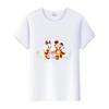 Casual Cartoon Minnie Summer Blouses T-shirt White 2000s Tees Tshirt Mickey Mouse Tops Oversized Clothes Unisex