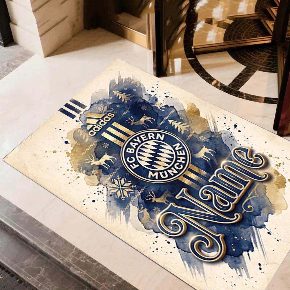 Bayern Munich Fan Artwork Carpet Perfect for Foyer Hallway Bedrooms Game Room Anti-slip Rug Decorate Offices Perfect Birthday/Christmas Gift Idea