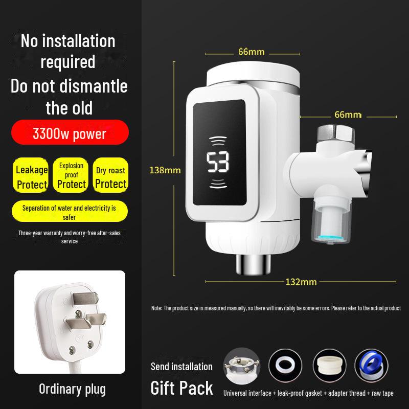 Torneira Elétrica Instantânea de Água Quente com Visor Digital - Fácil Instalação