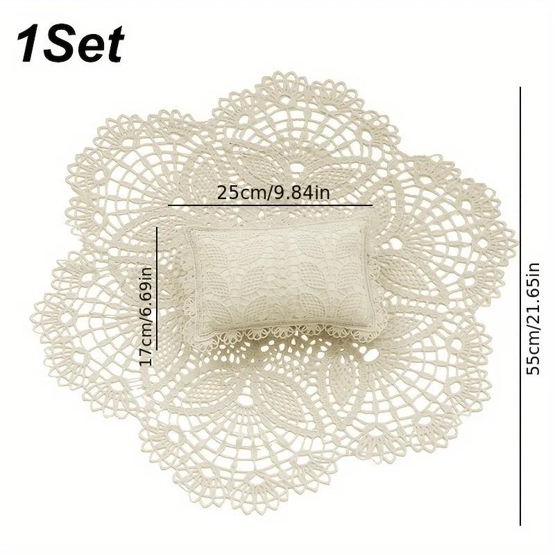 

1Set Hollowout Photo Mat Posing Pillowcase Cute Youngsters Photo Sheet Ideal Suitable for Birthday Party Shoots Photo Decoration Other белый