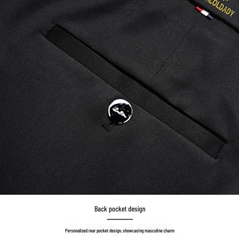 ROMON Men's Ice Silk Straight-Leg Casual Pants