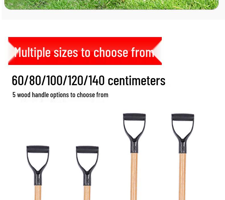Large Manganese Steel Gardening Shovel for Digging, Planting Trees, Flowers, Vegetables – Thickened Iron for Agricultural Use