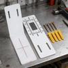 Concrete Crack Monitor L Shape Acrylic Ruler Crack Monitoring Tool for Detection Tracking Building Internal External Wall Corner