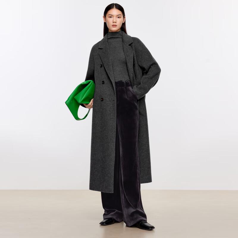 Eifini Women's Elegant Mid-Length Wool Coat