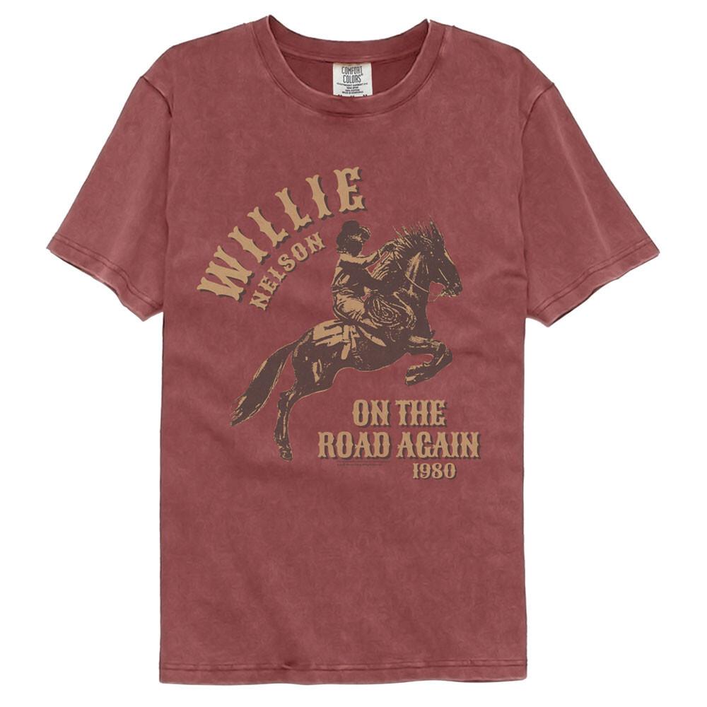 Willie Nelson On The Road Again 1980 Men s T Shirt Country Outlaw Music Merch Unisex T-Shirt XL
