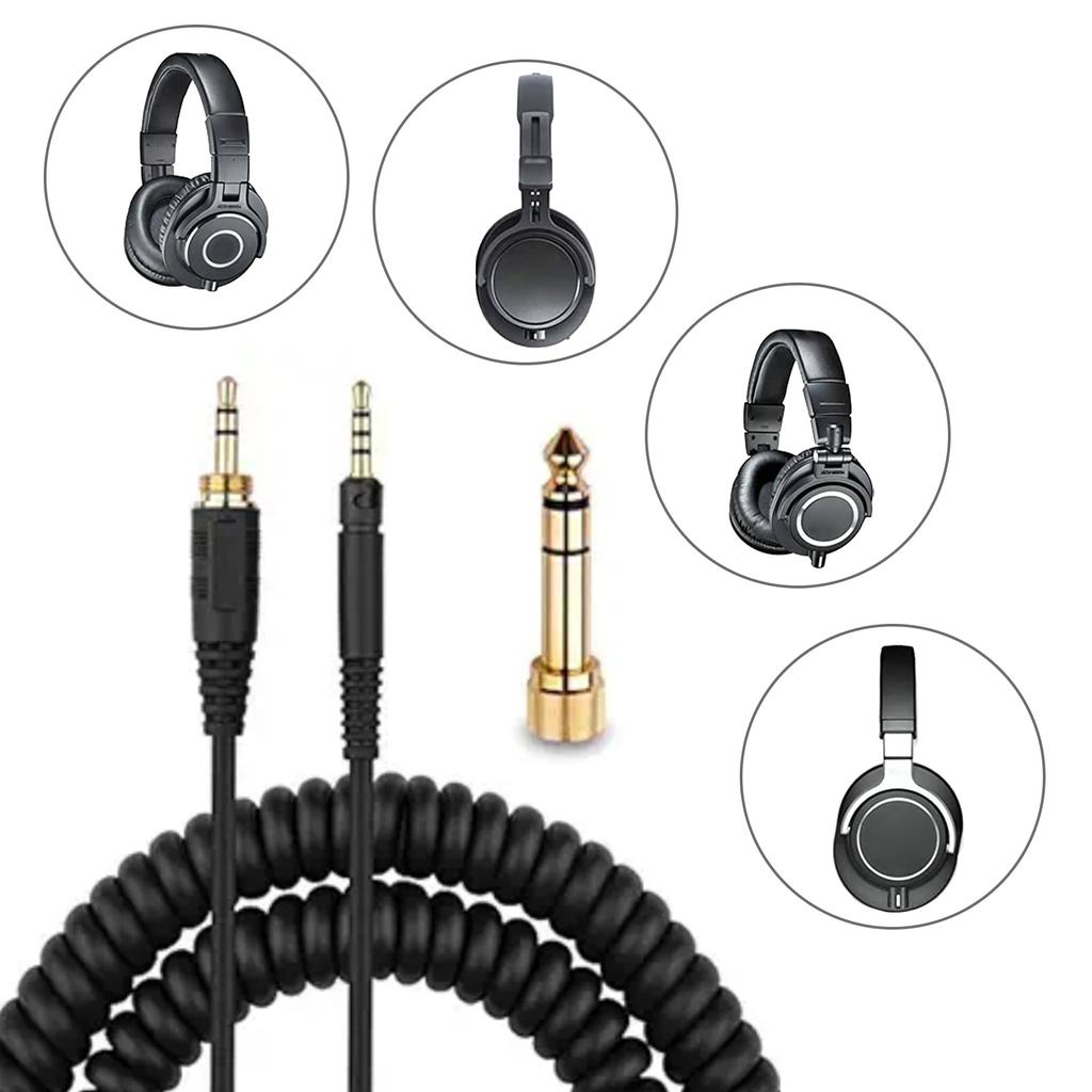 Replacement 3.5mm To 2.5mm Headset Cord for M40X M50X Headsets Clear Sound Long Lasting Quality Cord for Enjoy Gaming