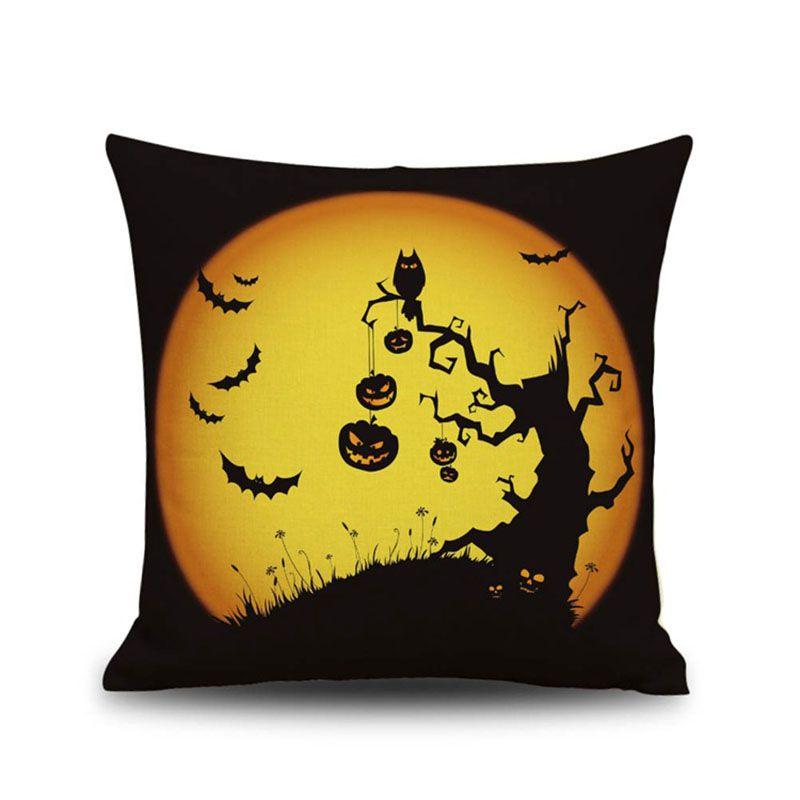 

Домашний декор Хэллоуин Наволочка Диван Кровать Автомобиль Домашний декор Квадратная Наволочка Подушка Owl Bat