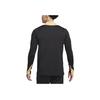 Nike Tricou Casual cu Mânecă Lungă cu Guler Înalt Colorblock cu Fermoar la Jumătate Bărbați Topuri Negru FN2404-011