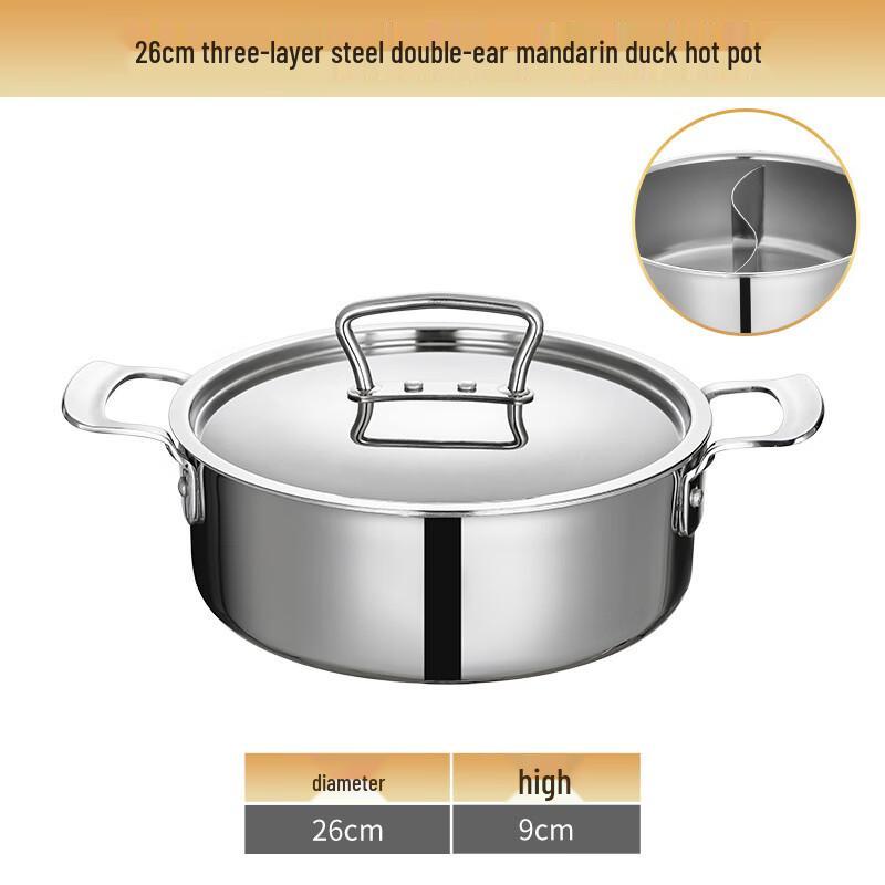 ZISIZ 304 Stainless Steel Hot Pot