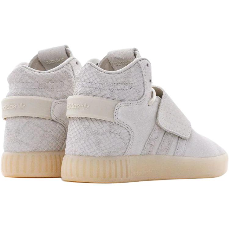 Adidas Originals Tubular Invader Strap High top Kids' Skateboarding Shoes Beige Unisex BB0391