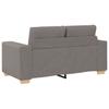 Loveseat Sofa Taupe 160x77x82 cm Fabric