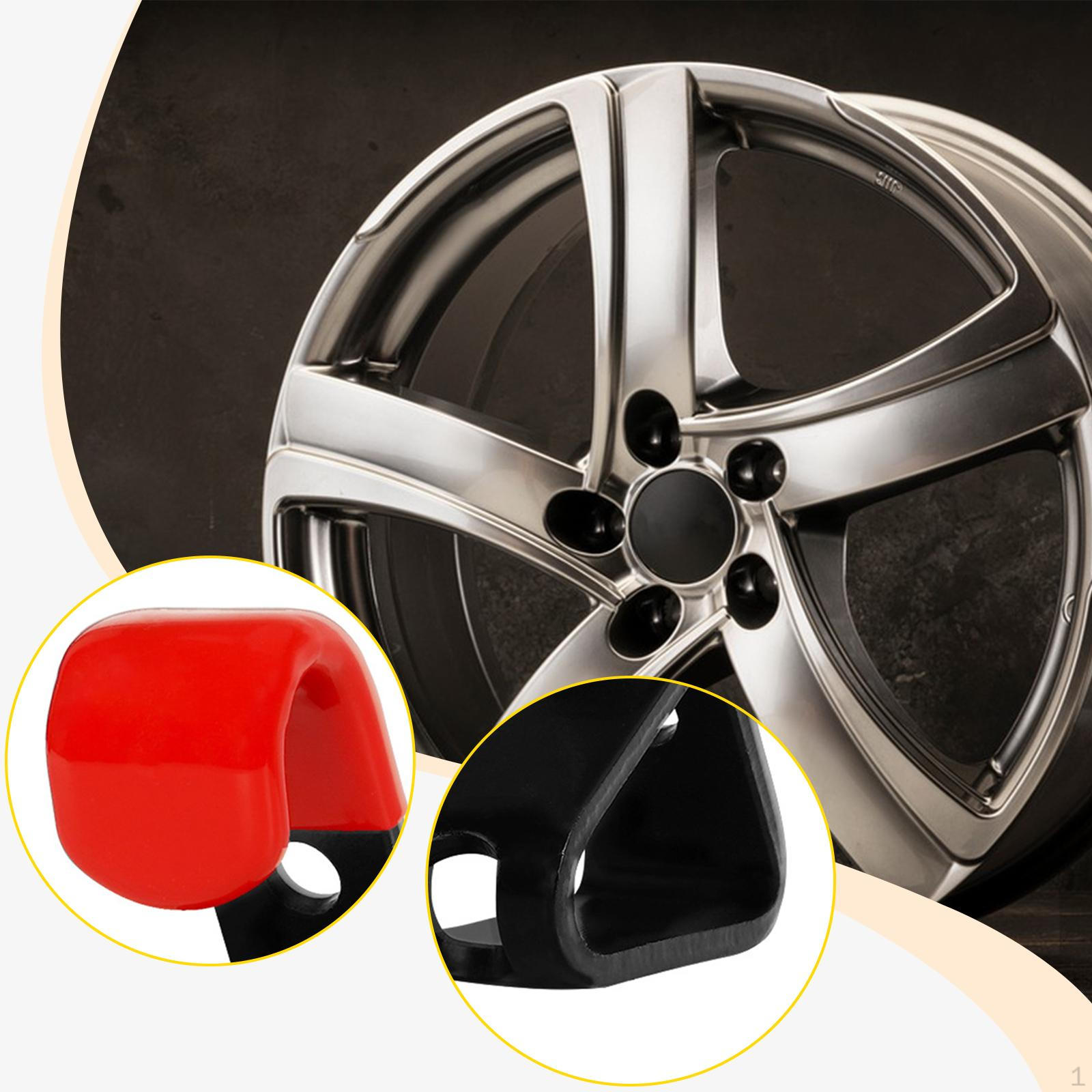 

2 Pieces Car Wheel Hub Hooks Rim Display Wall Mount Storage Organizer Hanging Hook for