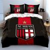 AC Milan Logo Bedding Set Bedding Duvet Cover Set Duvet Cover Pillowcases (1 * Duvet Cover 2 * Pillowcases, Without Duvet Insert)