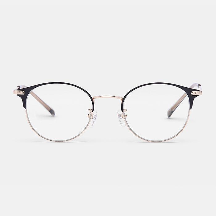 Byumaeb Half_Full Titanium Ultra-Light 8G Color Half-Rim Round