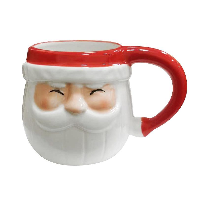 Santa Claus ceramic cup creative personality hand-painted milk drinking water holiday mug