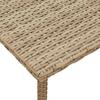 Garden Coffee Table Rectangular Beige 80 x 40 x 37 cm Poly Rattan