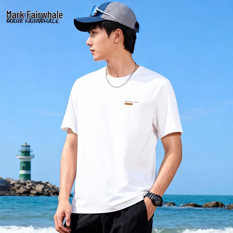 Mark Fairwhale Men's Spring/Summer Round Neck Pure Cotton T-Shirt