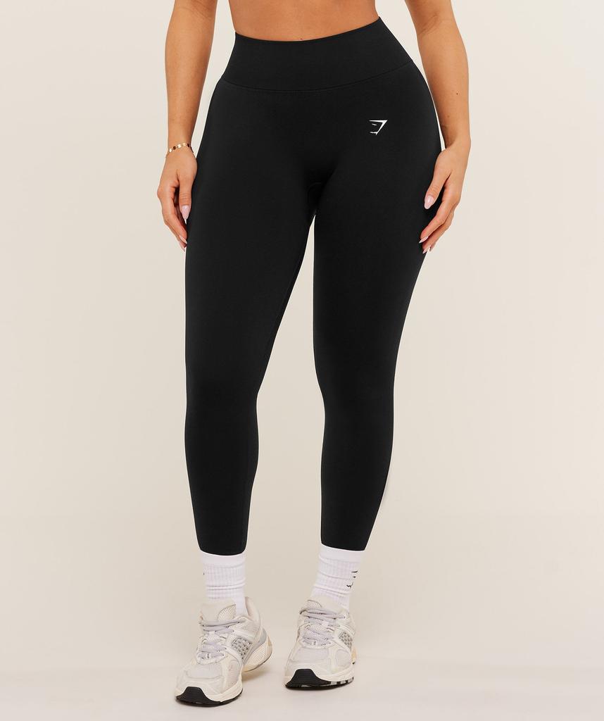 Gymshark Lift Contour Seamless Leggings Black Black Marl B6a9c Bcg7