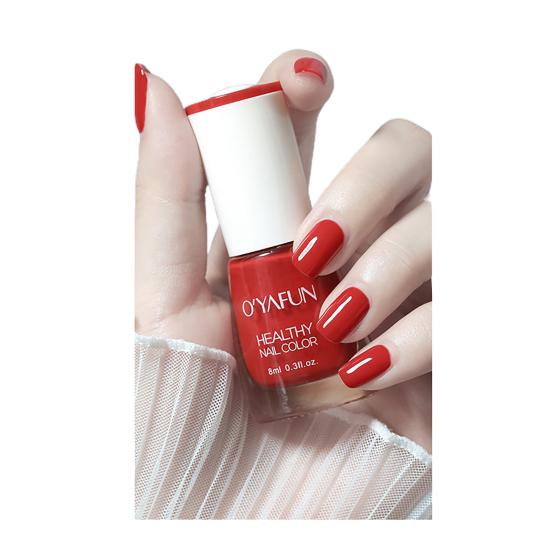 8ml Nail Polish Gel Tearable Water-Based Healthy Extract Fragrant Colorful Manicure Polish for Home