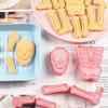 Halloween Human Body Skeleton Cookies Mold Cake Baking Fondant Household 3d Three-dimensional Cookies Stamp Press Mold Plastic