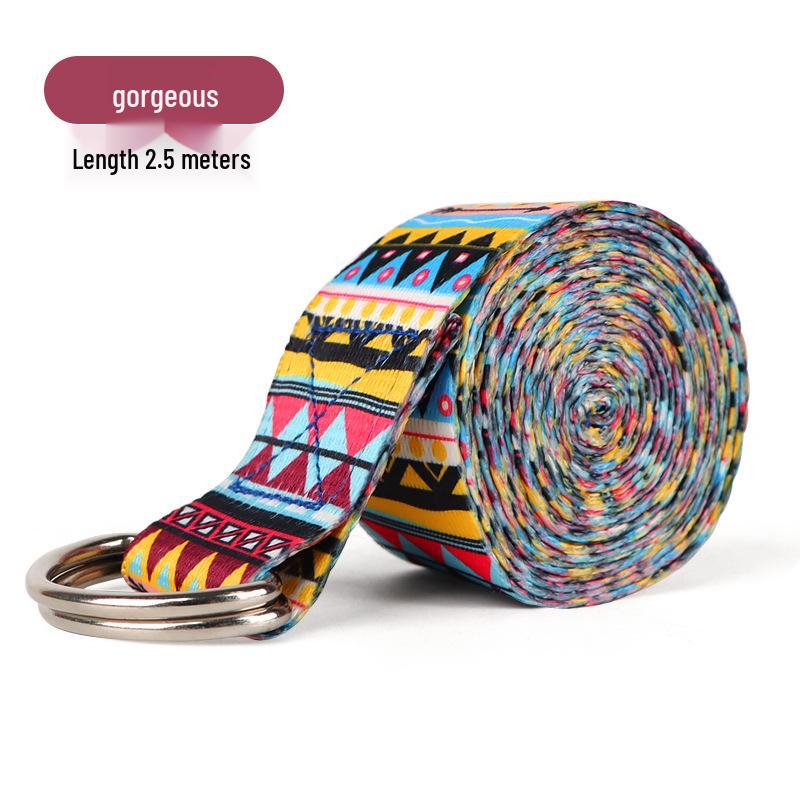 Iyengar Yoga Stretching Strap - Anti-Hunchback, Shoulder Opening, Non-Elastic.