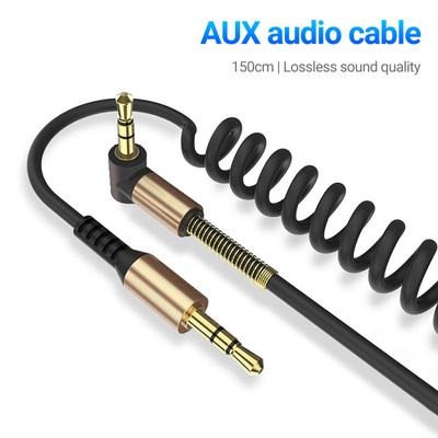 Audio Cable HIFI Sound Quality Plug Play Clear Telescopic 3.5mm Male To Female AUX Extension Wire for Headphone