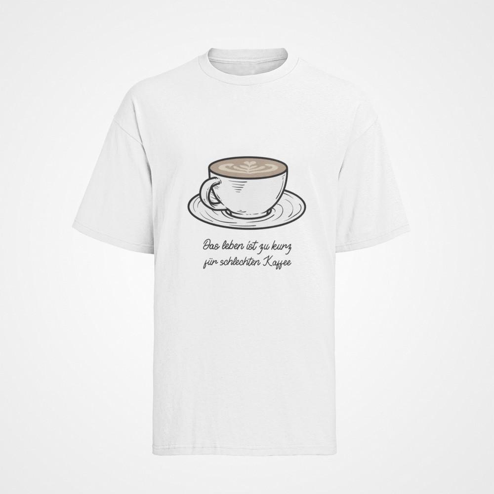 

Mens Organic Cotton Coffee T-Shirt Saying: Life Too Short for Bad Coffee 2XL