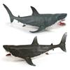 Stunning Black Giant Tooth Shark Plastic Model Toy For Impressive Ocean Display Decor