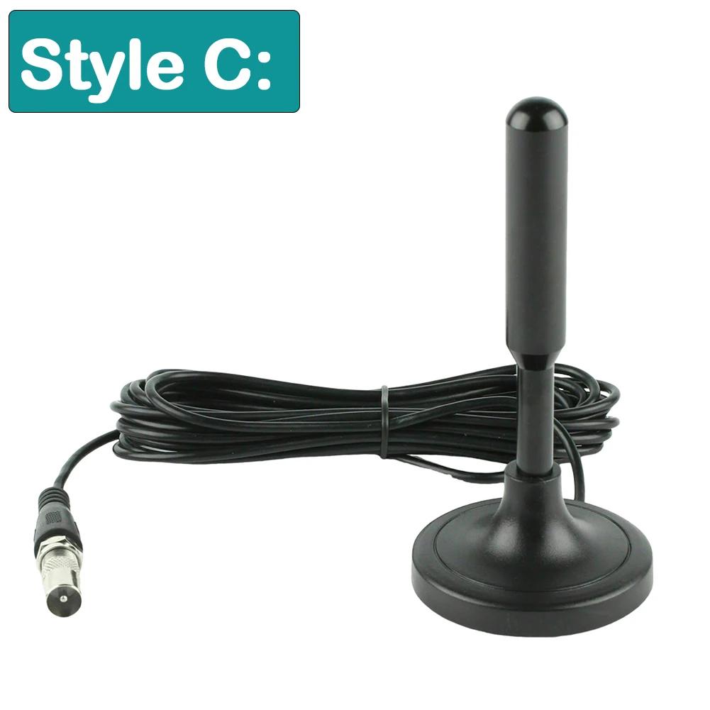 Tragbare TV-Antenne 300cm Koaxkabel Digitale TV-Antenne DVB-T DVB-T2 DAB Innen Außen Digital HD Freeview Antenne für Smart-TV