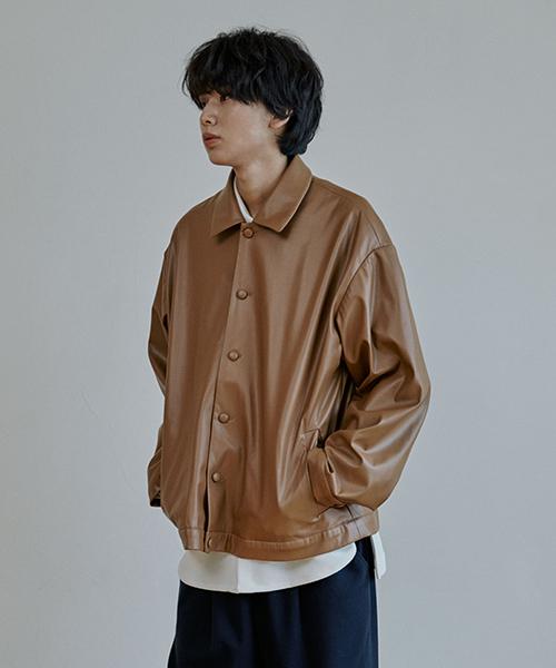 Malen Unesix Leather Jacket Light Camel