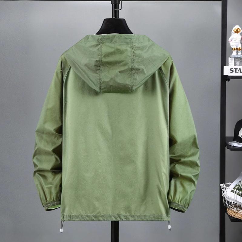 11XL Plus Size Men Summer Sunscreen Jackets Thin Ice Silk Sun Protection Ultra-Light Hooded Jacket Big Size Windbreaker Jacket