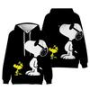 Snoopy cartoon women's sweatshirt, fashionable streetwear hoodie gift, Snoopy cartoon streetwear sweatshirt hoodie