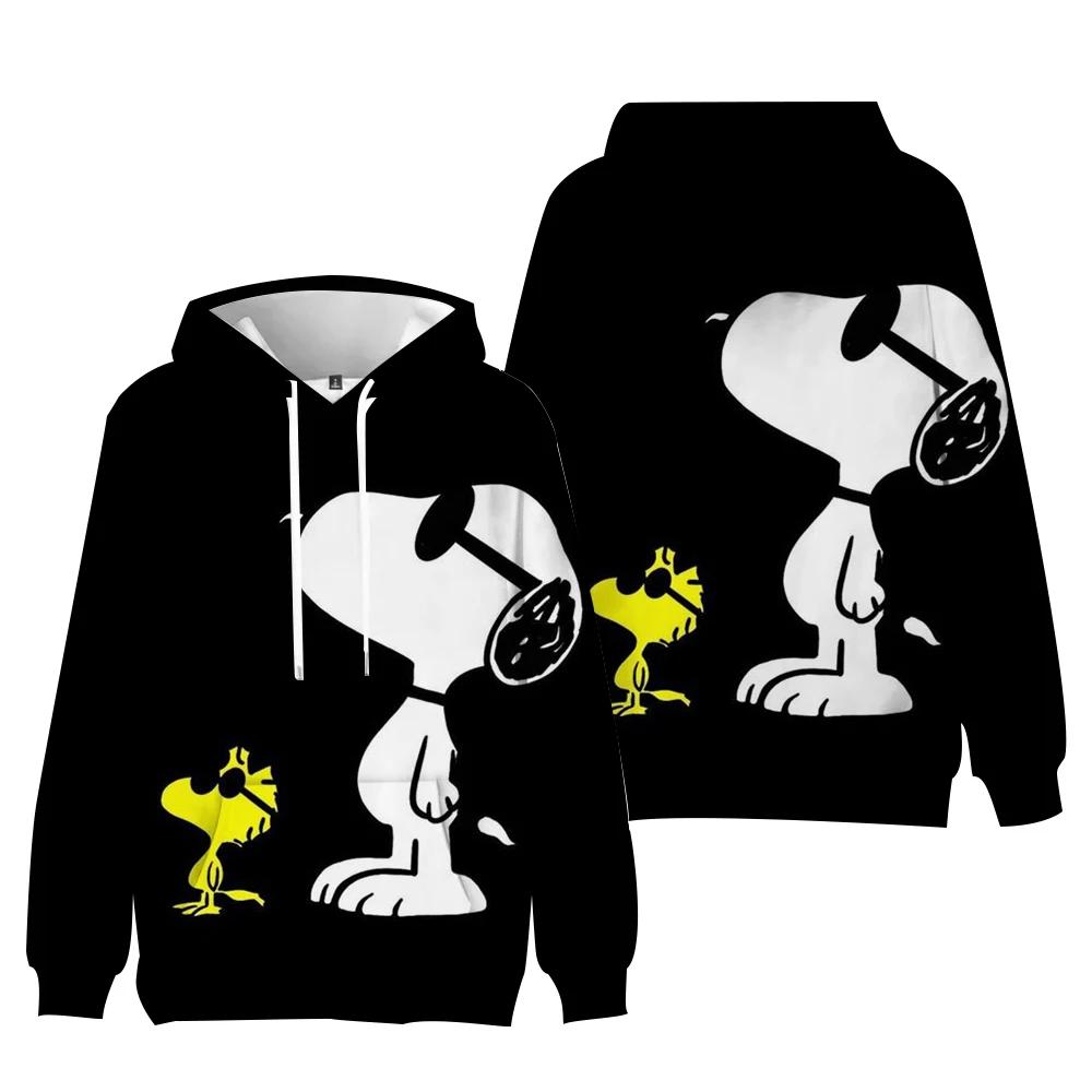 Snoopy cartoon women's sweatshirt, fashionable streetwear hoodie gift, Snoopy cartoon streetwear sweatshirt hoodie