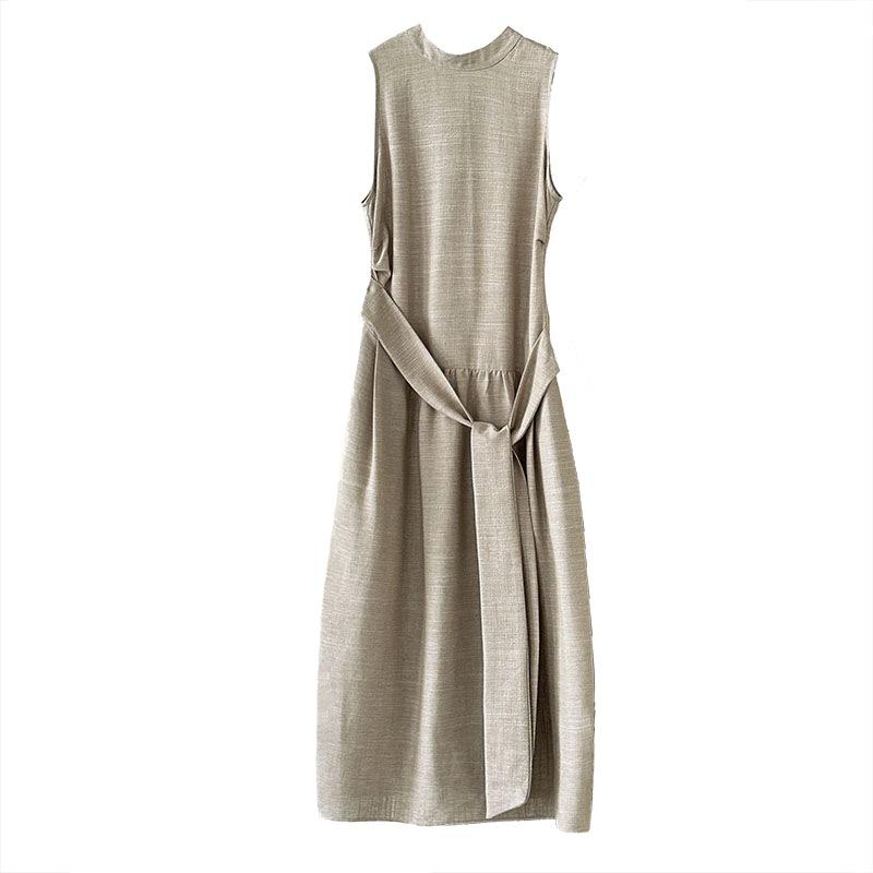 Summer New Korean Old Money Style Sleeveless Vest Dress Women's High-end Vacation Style