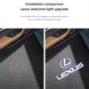 BJYL6 Interior Stickers Car HD Projector Door Light Welcome Lamps Accessories For Lexus F SPORT ES RX NX LS UX LM LX GX LC RZ IS CT GS