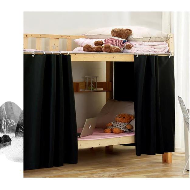 Dorm Home Solid Thicken Bunk Blackout Bed Curtains Cloth Bed Canopy Men Women Single Sleeper