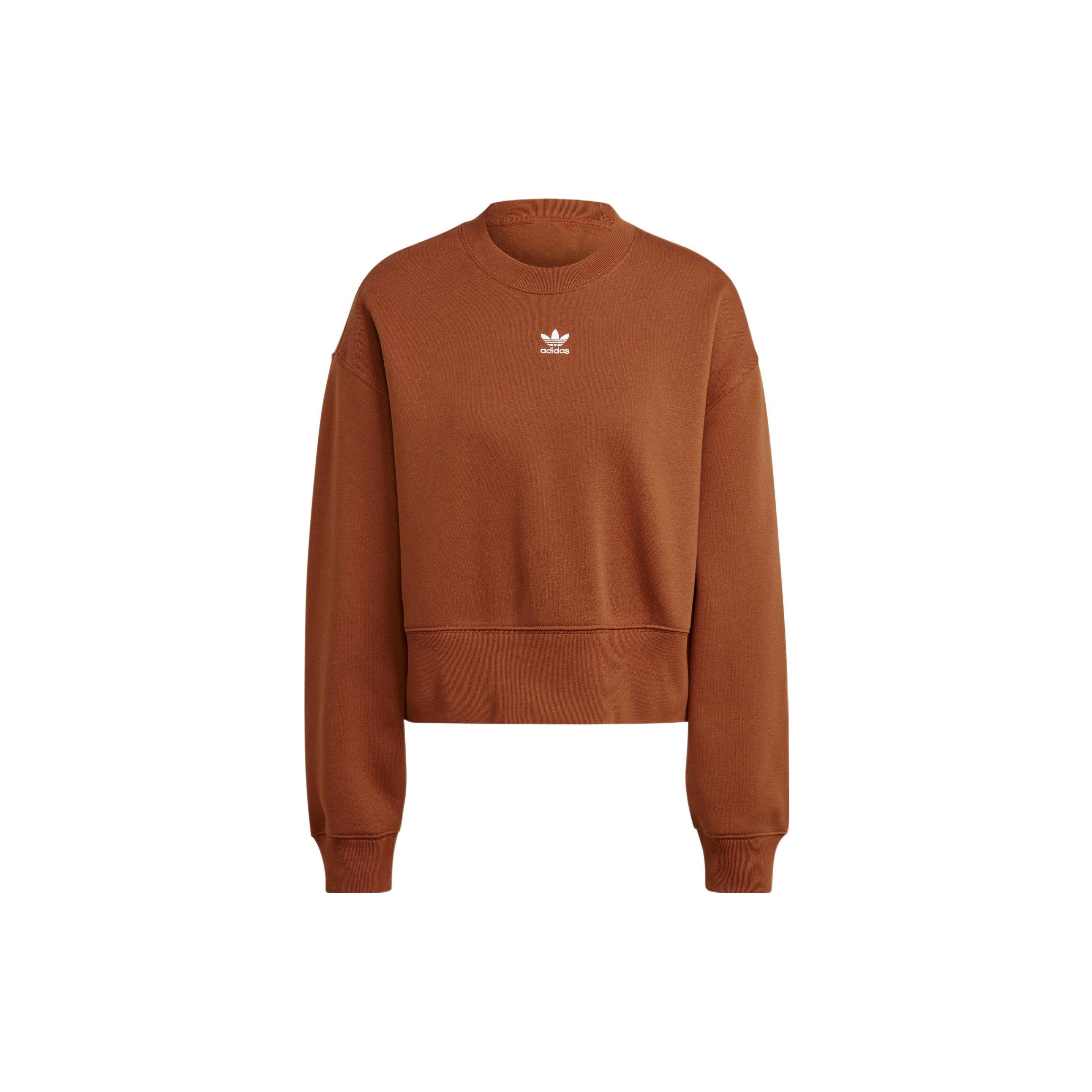 (WMNS) adidas Originals Logo Sweatshirt Brown Women s IK7695 L