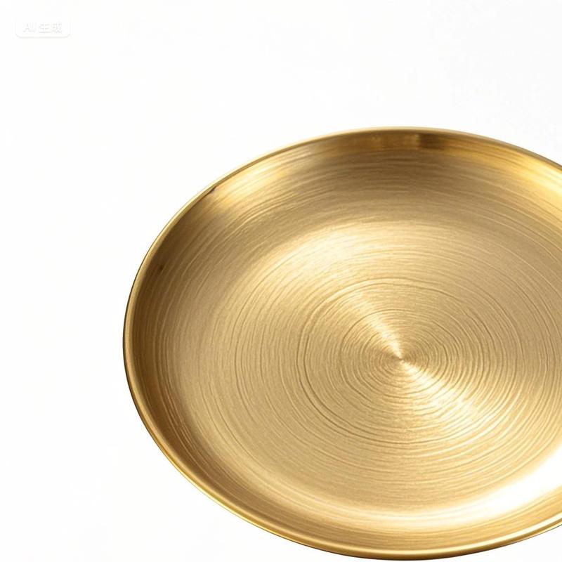 34cm Minimalistische Edelstahl-Essteller