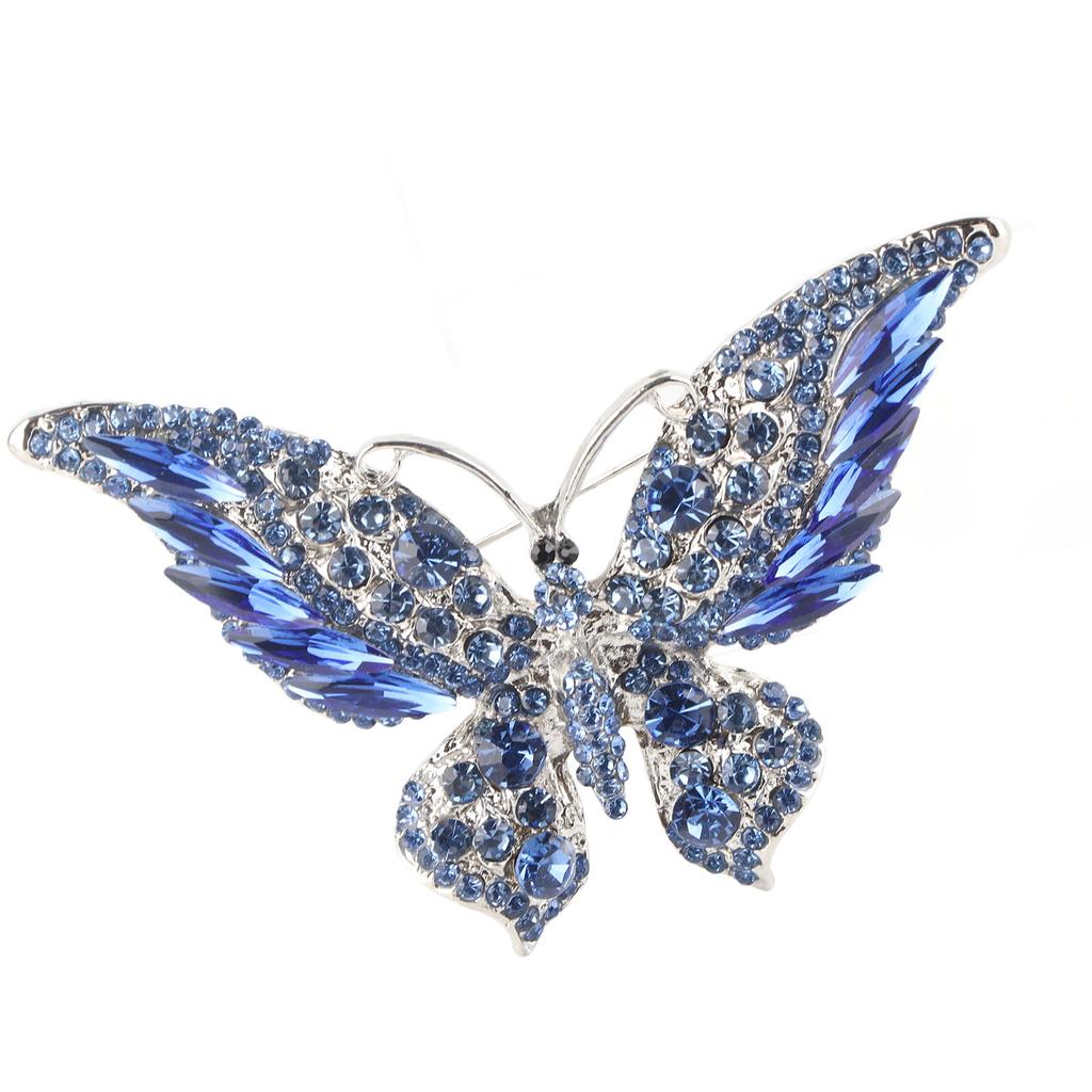 Brooch Exquisite Design Fashion Decoration Retro Metal Jewelry Accessories for ClothesBlue