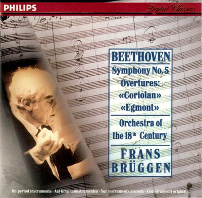 CD FRANS BR?GGEN, ORCHESTRA OF THE 18T - Symphony No. 5 Overtures: ?Coriolan 4340872 Philips 1992 Europe Classical Used