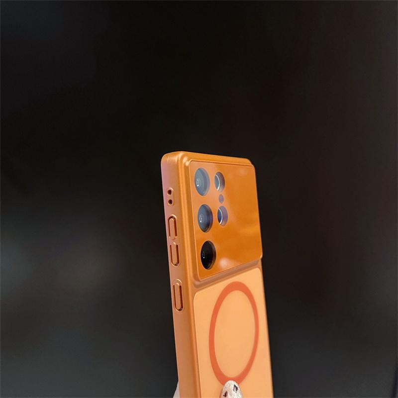 Glass Nano Matte Case For Samsung Galaxy S23 S24 S25 S26 Ultra Magnetic For Magsafe Wireless Charging Shockproof PC Cover