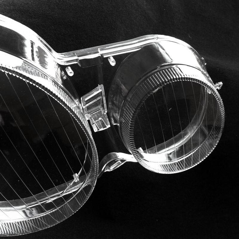 Fits 99-05 Mercedes-Benz E-Class W210 Headlight Lens Cover: Transparent PC Mask Crystal Face.