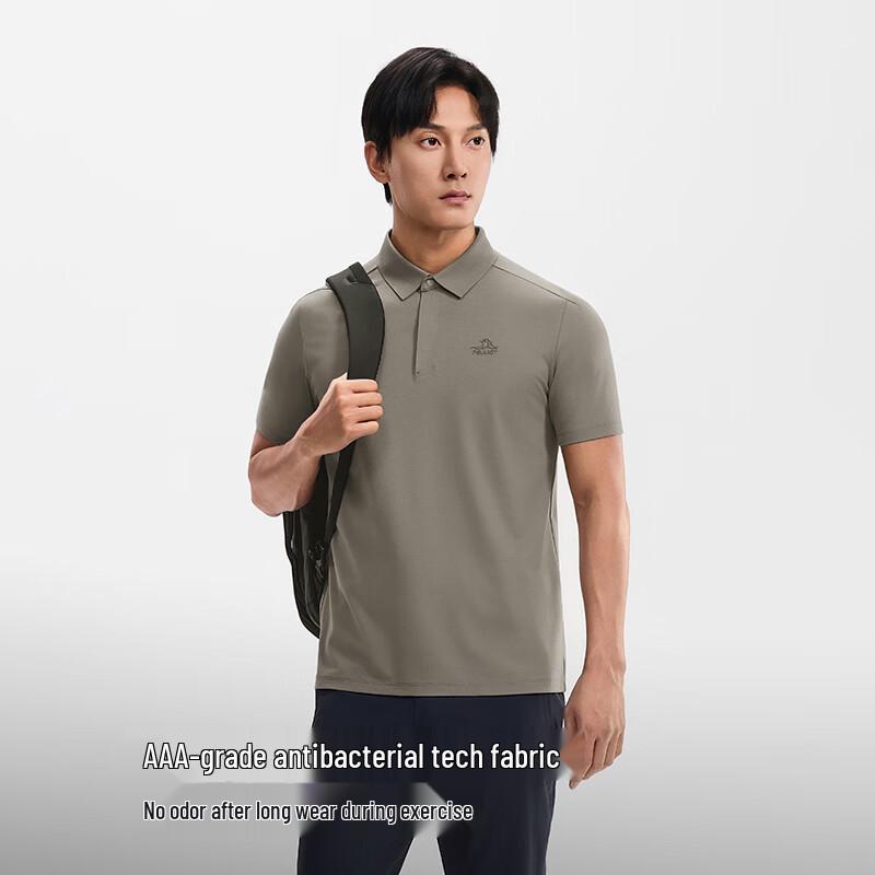 Pelliot Men's Outdoor Antibacterial Short-Sleeve Polo Shirt