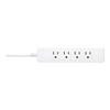 BUFFALO 3 pin power tap 4 ports standard 2m white BSTAPST3420WH