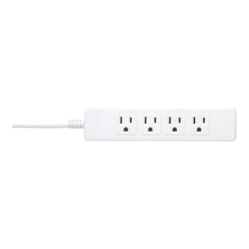 BUFFALO 3 pin power tap 4 ports standard 2m white BSTAPST3420WH