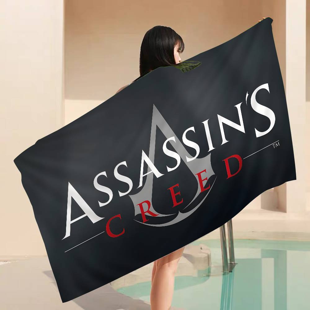 A-Assassins CreedS Microfiber Blanket Quick Drying Beach Towels Oversized Printing Super Absorbent Pool Towel Blanket