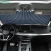Retractable Car Window Sun Shade,Foldable Pleated Car Side Window Sunshade,UV Protection Auto Window Blind