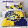 Maccabi Fan Gear Custom Name Pattern Bedding Quilt Set Quilt Cover Pillowcase Home Birthday Gift(1 * duvet cover + 2 * pillowcase, without core)