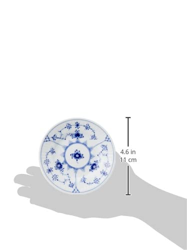 [Offiziell importiert] Royal Copenhagen Blau Gerippt Schlicht Teller, 11cm, 1017197