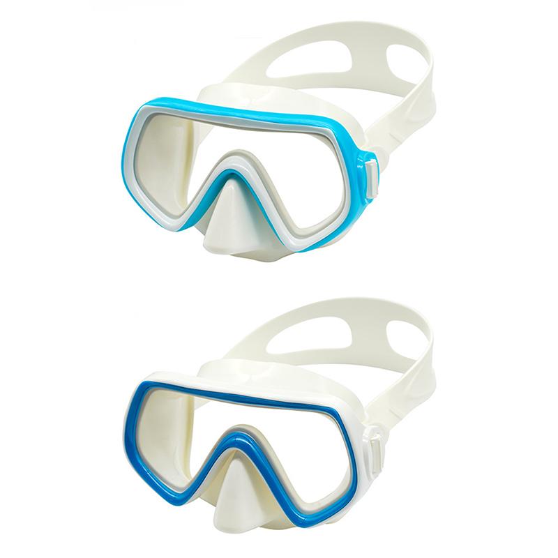 Dykmask Vattentäta Simglasögon Panoramiska HD För Vuxna Ungdomar Silikonkjol Anti-Dimm Med Nästäcke Simutrustning